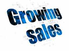 业务概念日益增长的销售数字背景