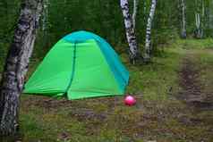 绿色帐篷森林
