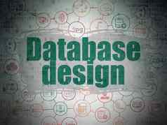 数据库概念数据库设计数字数据纸背景