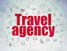 旅行概念旅行机构数字数据纸背景