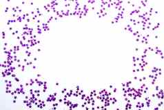 紫色的闪闪发光的星星白色背景文本区域