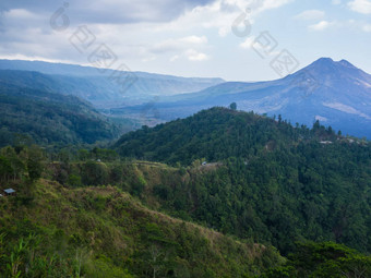 巴厘岛火山伟大的山金塔马尼巴厘岛