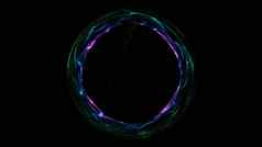 发光的螺旋环摘要数字背景