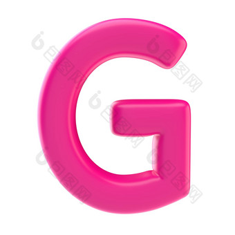 光滑的粉红色的信大写字母