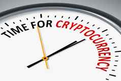时钟文本时间cryptocurrency