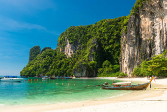 泰国木船海岸在香港岛泰国
