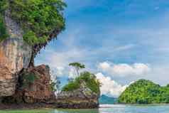 海岩石景观热带岛屿泰国试试