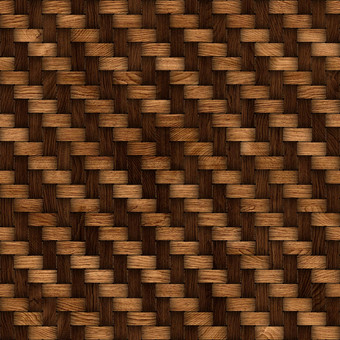 木织纹理背景摘要装饰木变形篮子编织背景无缝的模式