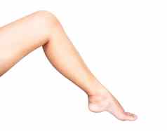腿女人白色背景皮肤护理身体美为