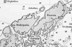 宏拍摄海洋图表详细说明斯德哥尔摩群岛