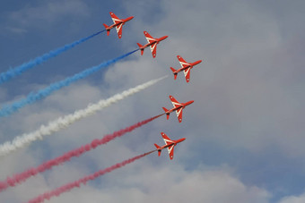 皇家空气力红色的<strong>箭头</strong>空气显示英国皇家空军