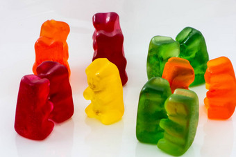 颜色双橡皮糖熊孤独的熊