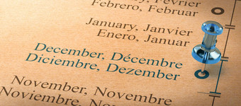 焦点12月个月一年日历