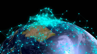 摘要全球数字连接元素图像有家具的美国国家航空航天局