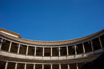 罗马圆形大剧场列中庭Alhambra宫格拉纳达