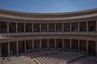 罗马圆形大剧场列中庭Alhambra<strong>宫格</strong>拉纳达