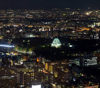 空中视图名古屋城堡