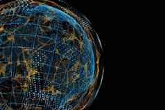 世界地图行概念全球业务