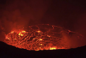 口火山<strong>岩浆</strong>熔融<strong>岩浆</strong>动物的鼻口