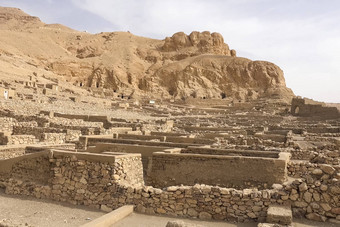 建筑列古老的埃及大石头古老的废墟埃及建筑