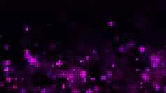 马赛克紫色的不断上升的泡沫广场块电脑生成的背景呈现