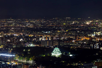 空中视图名古屋城堡