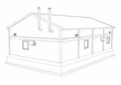 戴着一副金属框工业建筑