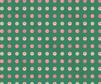 绿色背景五彩缤纷的点包装纸