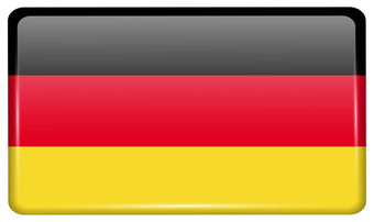 旗帜德国形式磁铁冰箱反射光
