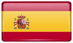 旗帜西班牙形式磁铁冰箱反射光