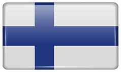 旗帜芬兰形式磁铁冰箱反射光