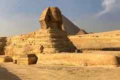 伟大的斯芬克斯埃及斯芬克斯第七世界古老的大石头