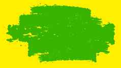 绿色黄色的油漆刷中风