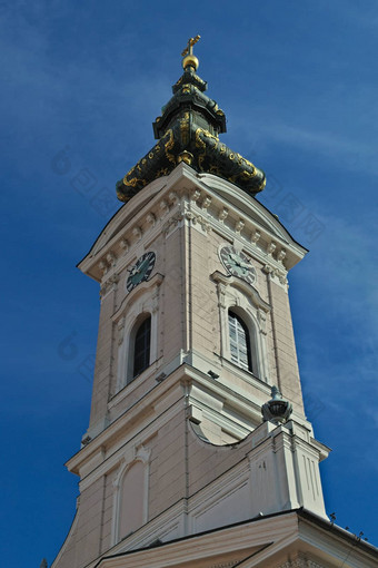 塔正统的大教堂帕西切瓦街herceg novi伤心塞尔维亚