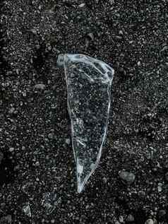 冰水晶地板上冰岛