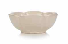 陶瓷碗白色背景