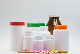 药片药物瓶容器空白标签制药行业药店产品全球医疗保健胶囊平板电脑药片