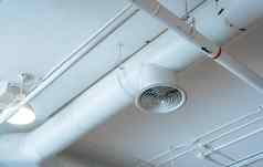 空气管布线管道购物中心空气护发素管布线管管道管系统建筑室内概念