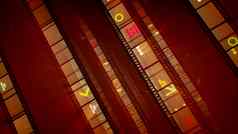 炫目的棕色（的）复古的moviemaking磁带
