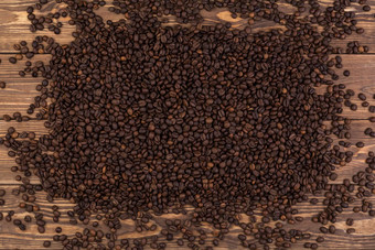 咖啡豆子棕色（的）木背景咖啡纹理<strong>前</strong>视图