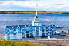 泊位建筑旅游复杂的点头城市哈巴罗夫斯克俄罗斯
