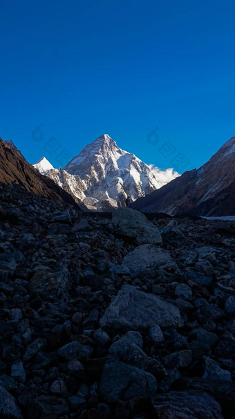 广泛的峰肯考迪娅喀喇昆仑山巴基斯坦