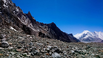 广泛的峰肯考迪娅喀喇昆仑山巴基斯坦