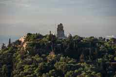 视图纪念碑菲洛帕波斯形式卫城山雅典gre考试