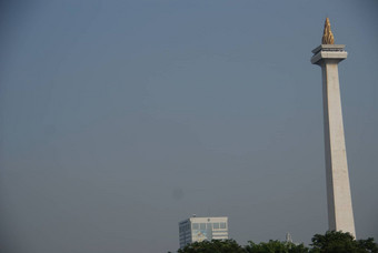 国家纪念碑莫纳斯纪念碑国家棕儿茶火车站雅加达印尼