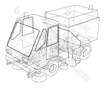 小街清洁卡车概念