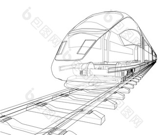 现代速度火车概念