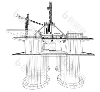 离岸石油钻井平台钻井平台概念