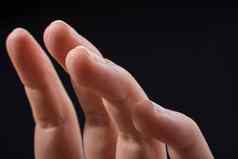 手指人类手部分视图