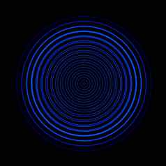 蓝色的圆声音波振荡摘要背景